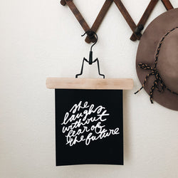 Print Display Hanger  A Modern way to hang your favorite everyday prints in your home.