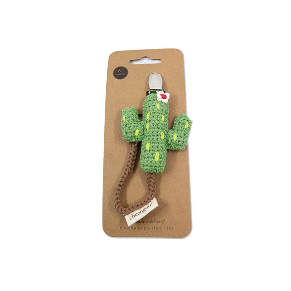Cactus Pacifier Clip