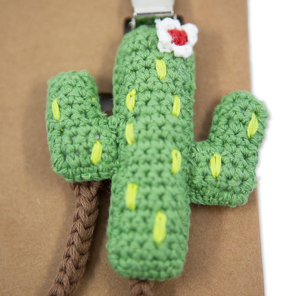 Cactus Pacifier Clip