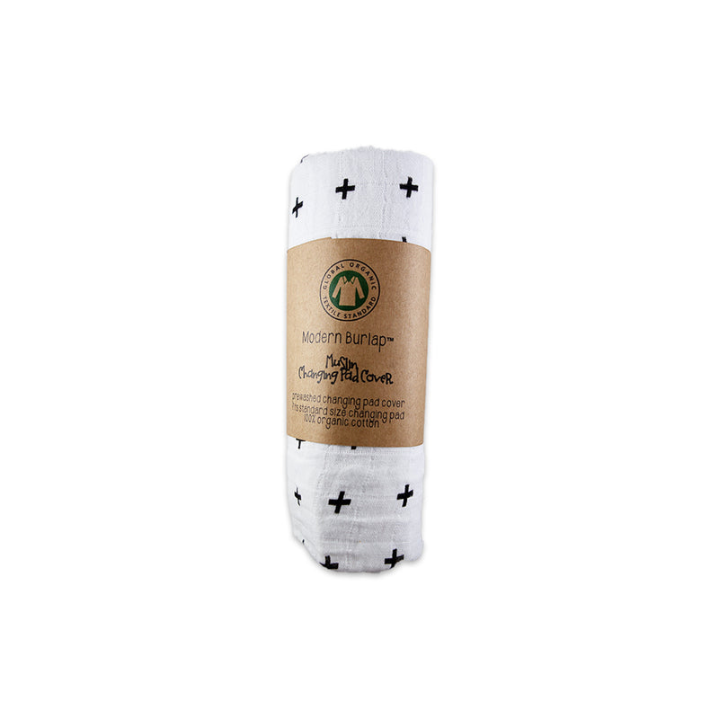 Swiss Cross Organic Changing Pad Cover