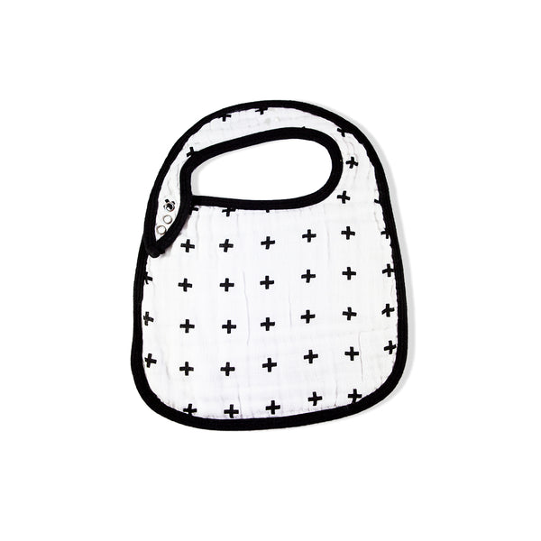 Swiss Cross Muslin Bib