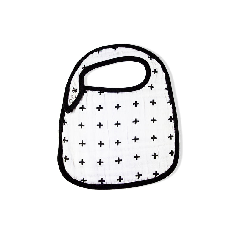 Swiss Cross Muslin Bib