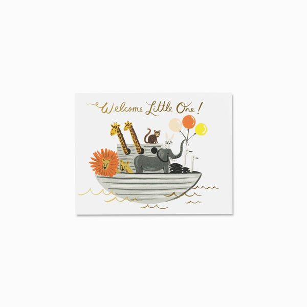 Welcome Little One (Noah's Ark) Card