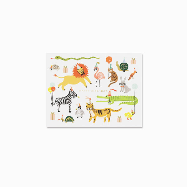 Party Animals Birthday Card