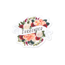 Surrender Floral Sticker