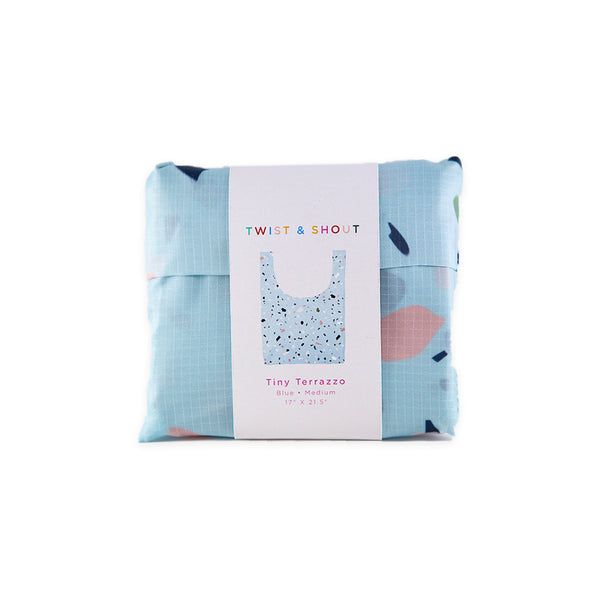 Twist & Shout Tote - Tiny Terrazzo Blue