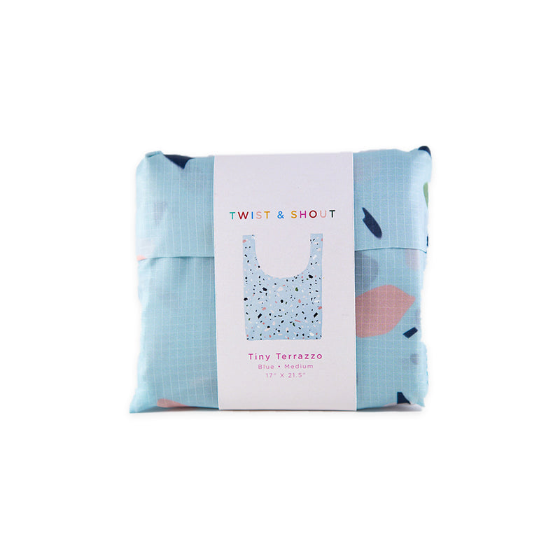 Twist & Shout Tote - Tiny Terrazzo Blue
