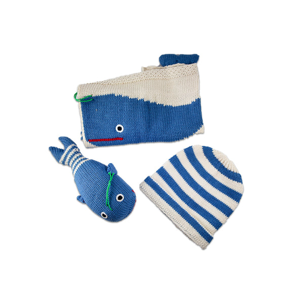 Organic Newborn Baby Gift Set - Whale