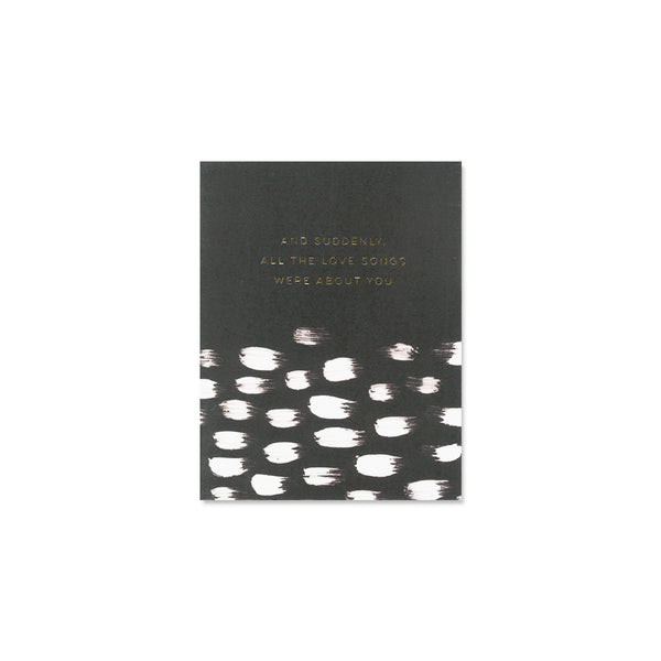 Brushed Love Song Card