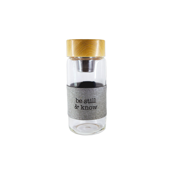 Be Still and Know Tea Infuser Bottle