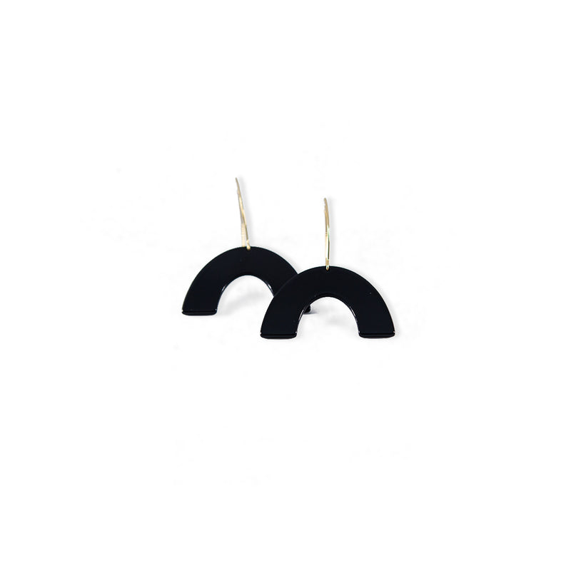 Black Rainbow Earrings