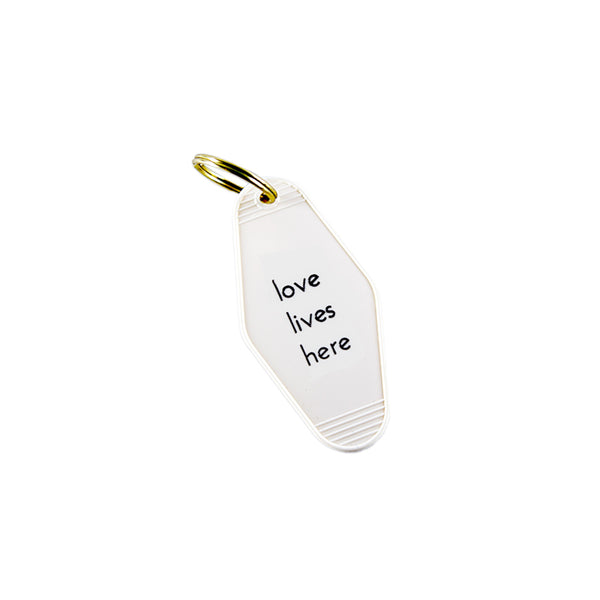Love Lives Here Motel Key Tag