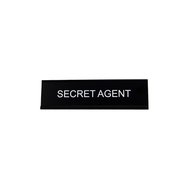Secret Agent Nameplate