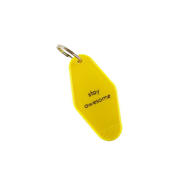 Stay Awesome Motel Key Tag