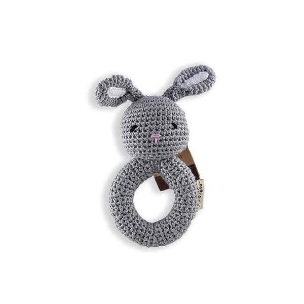 Bunny Ring Crocheted Rattle