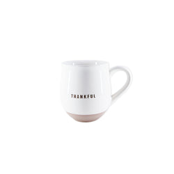 Thankful Ceramic Clay Dipped Mug