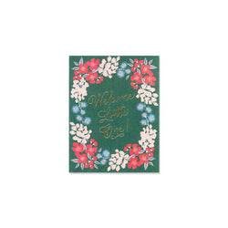 Welcome Little One Wildflowers Card