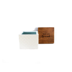 You Are Loved Ceramic Box with Wooden Lid