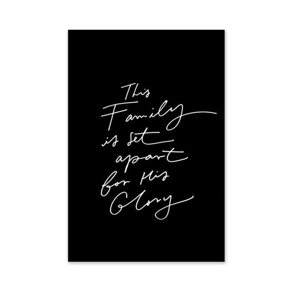 This Family is Set Apart Print